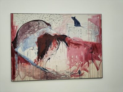 abstract painting Tracey Emin 'The End of Love' in 'I followed you to the end'